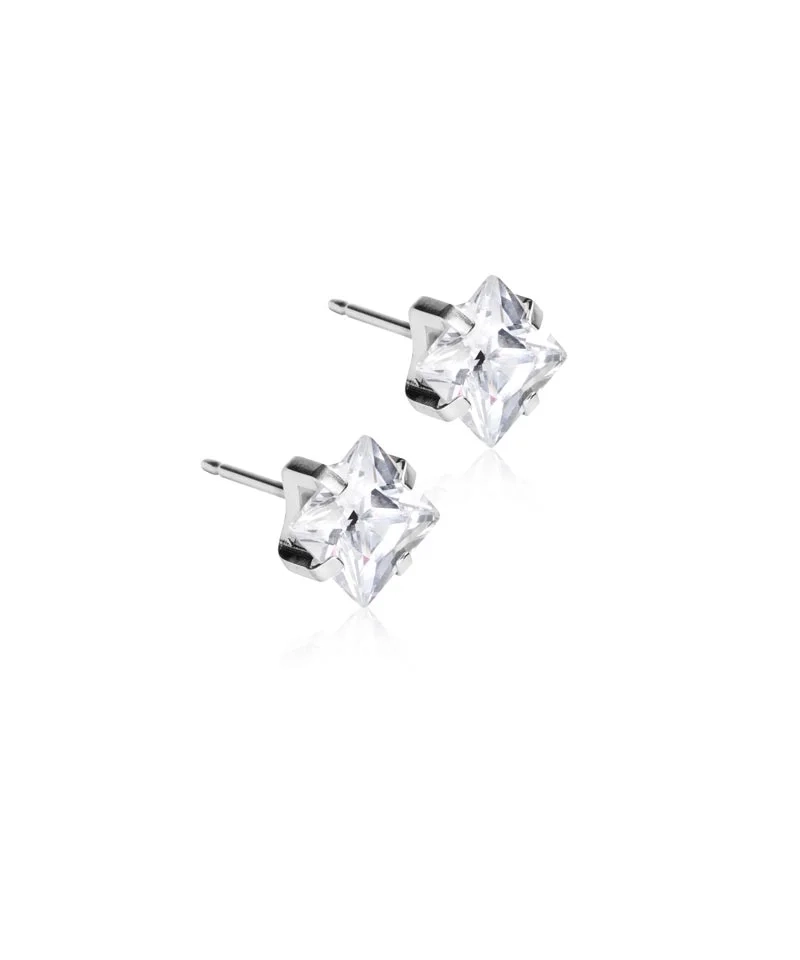 Blomdahl - ST Tiffany Edge 7 mm CZ White
