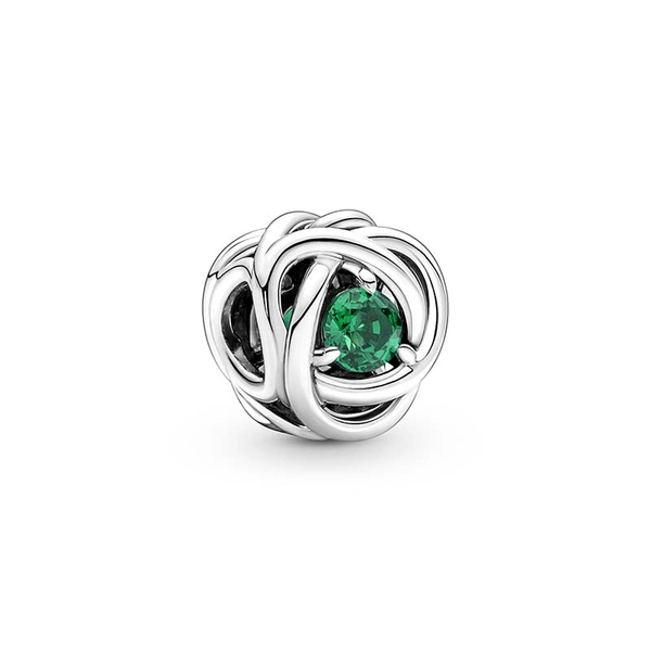 Mai Geburtsstein Royalgrüner Ewigkeitskreis Charm von PANDORA, Schneller Versand - Nordicspectra.de