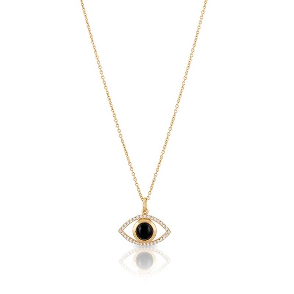 Devine Eye Necklace Gold - Carolina Gynning - Suuri valikoima & ilmainen lahjapaketointi - Nordicspectra.fi