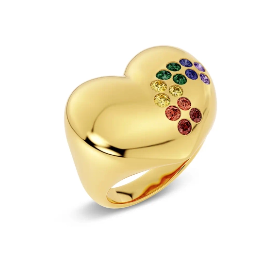 Rainbow Ring Maxi Gold - Edblad - Snabba leveranser - Gratis paketinslagning