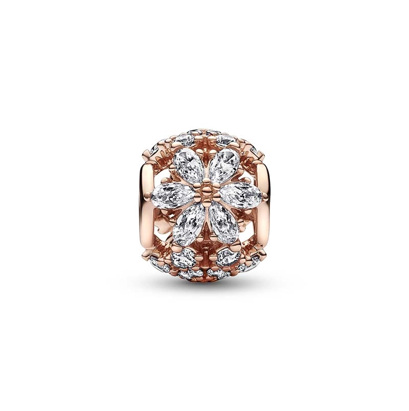 Sparkling Herbarium Cluster Round Charm Rosé - PANDORA - Snabb frakt & paketinslagning - Nordicspectra.se