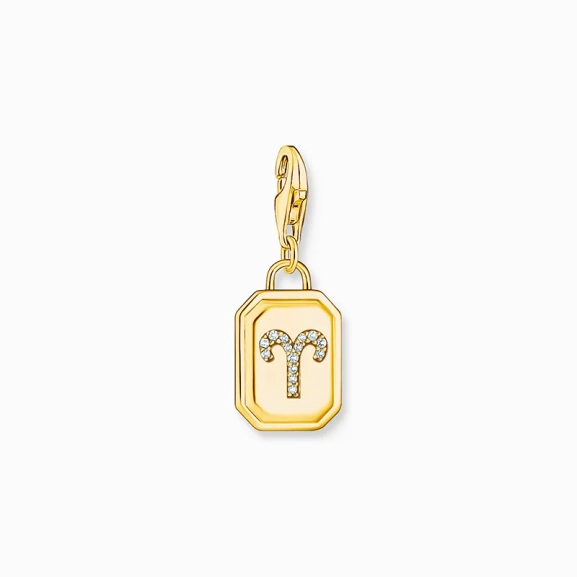 Charm-Anhänger Sternzeichen Widder mit Steinen Gold - Thomas Sabo - Nordic Spectra