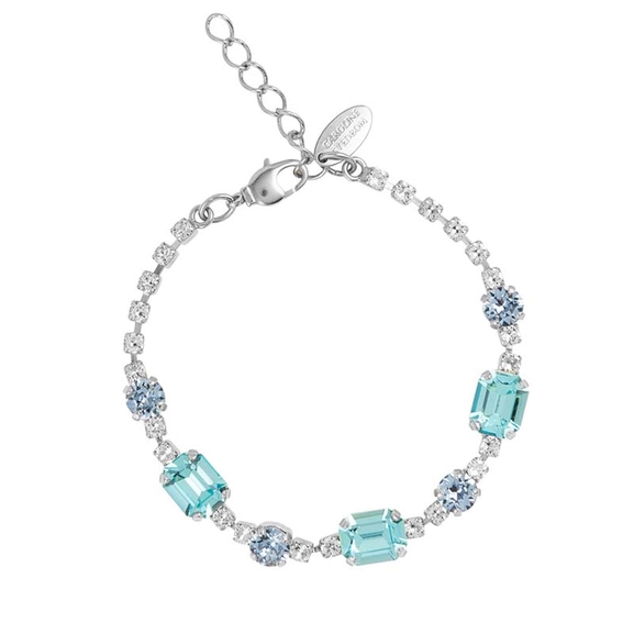 Corinna Bracelet Rhodium Sea Breeze Combo - Caroline Svedbom - Snabb leverans - Nordic Spectra