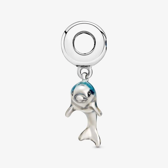 Schimmernder Delfin Charm-Anhänger von PANDORA, Schneller Versand - Nordicspectra.de