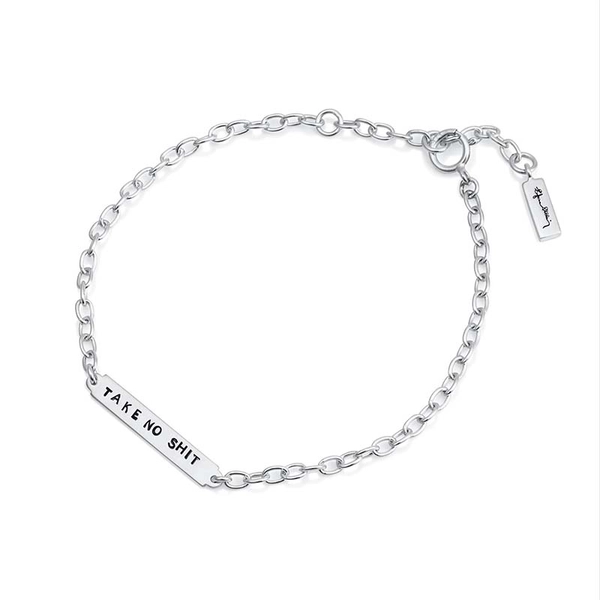 Power Plates Bracelet - Take No Shit - Efva Attling - Suuri valikoima & ilmainen lahjapaketointi - Nordicspectra.fi