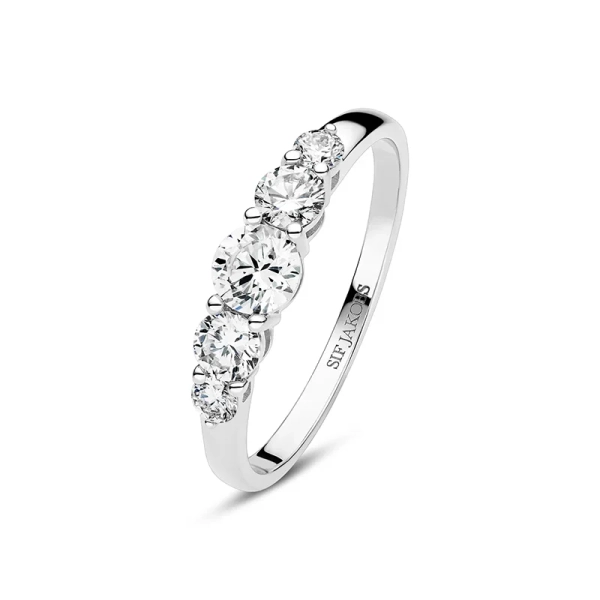 Tiara Ring 14K Vitguld från Sif Jakobs