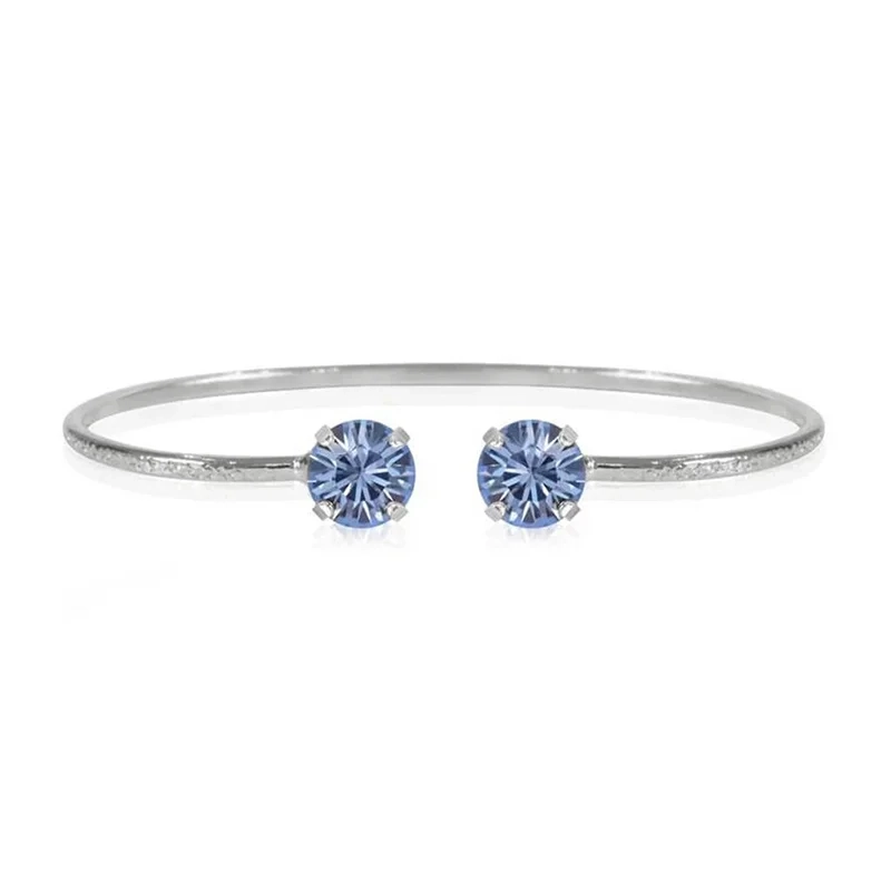 Caroline Svedbom - Classic Petite Bracelet Rhodium Light Sapphire