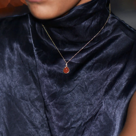 Agatha Necklace Red Gold - Edblad - Snabba leveranser - Gratis paketinslagning