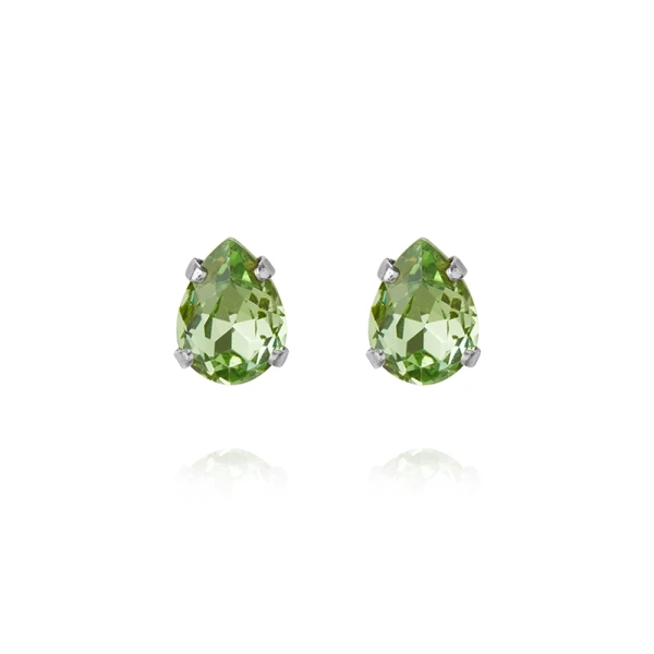 Superpetite Drop Ear Rhodium Peridot - Caroline Svedbom - Nopea toimitus ja lahjapakkaus - Nordic Spectra