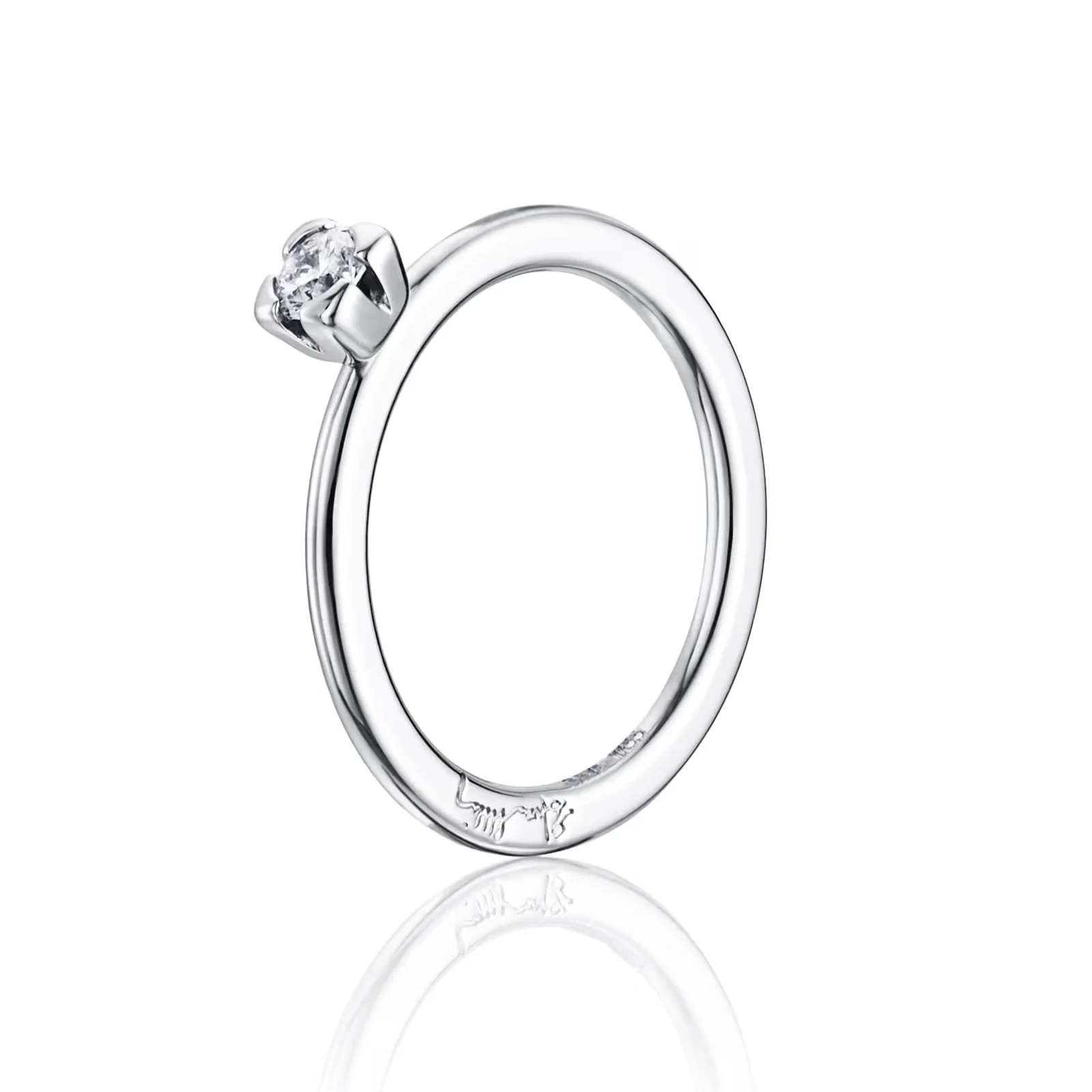 Efva Attling - Love Bead Wedding Ring 0.19 ct Platinum