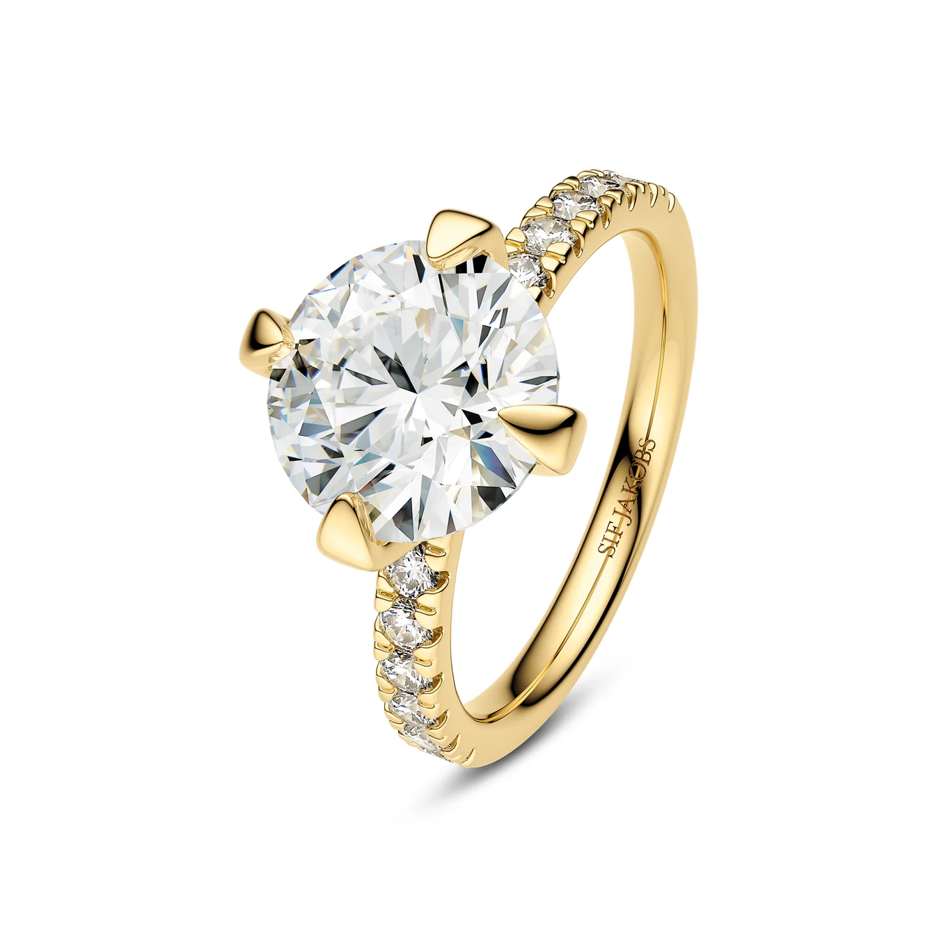 Venice Solitaire Altro Ring 14K Guld 3.40ct