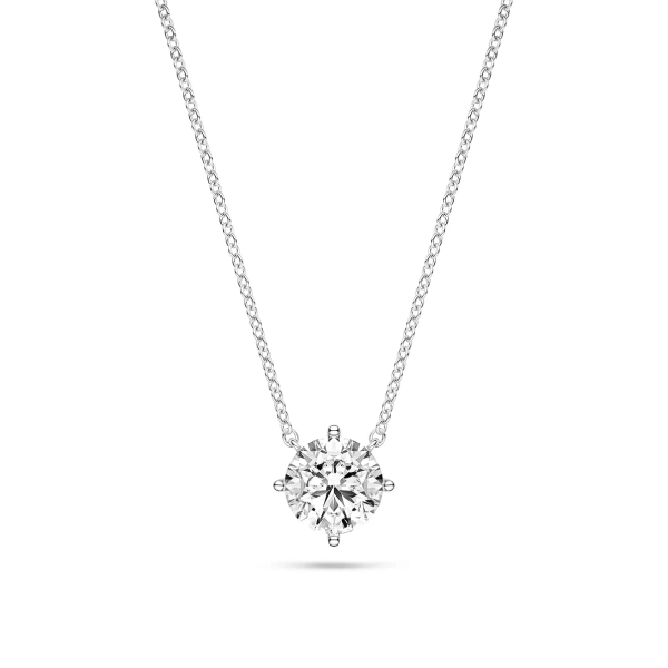 Halskette „Princess Grande“ aus Silber mit rundem