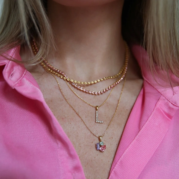 Isa Necklace Gold Pastel Combo - Caroline Svedbom - Snabb leverans - Nordic Spectra
