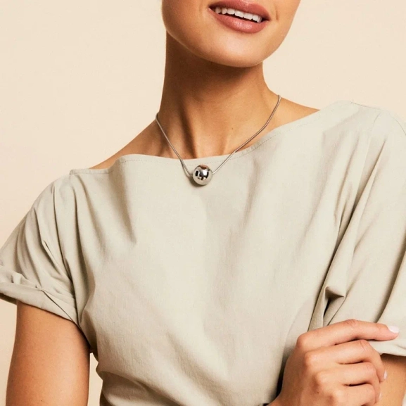 Diego Necklace Steel - Edblad - Snabb frakt & paketinslagning - Nordic Spectra