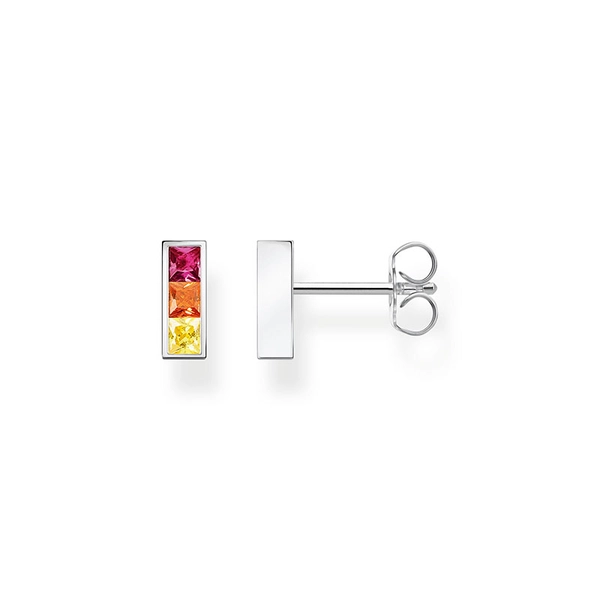 Ohrstecker Bunte Steine Silber von Thomas Sabo, Schneller Versand - Nordicspectra.de