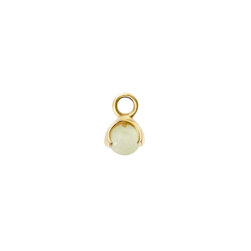 CU Jewellery - Letters Stone 8 Jade Pendant Gold