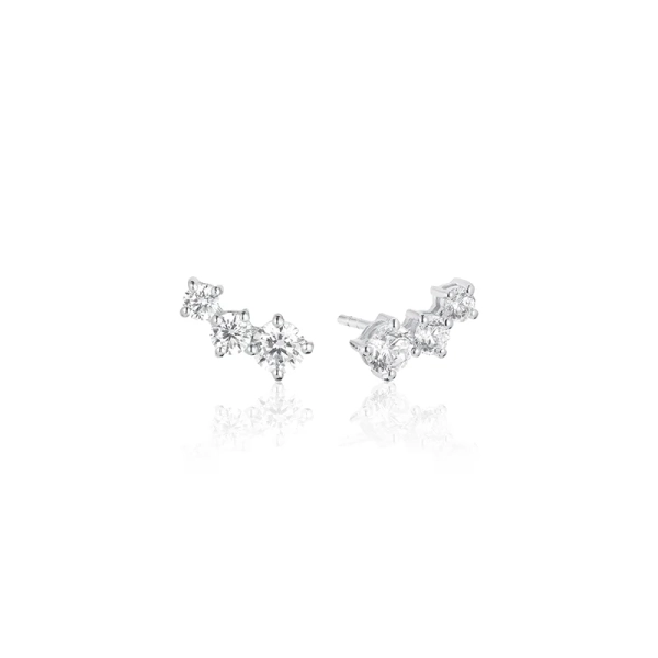 Sif Jakobs Belluno Piccolo Örhängen i silver med gnistrande Cubic Zirconia-stenar
