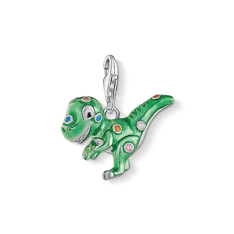 Grön Dinosaurie Berlock