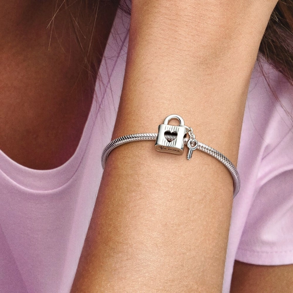 Vorhängeschloss & Herzschlüssel Charm von PANDORA, Schneller Versand - Nordicspectra.de