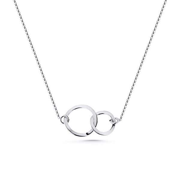 Halsband Cirklar Silver - Snabb frakt & paketinslagning - Nordicspectra.se