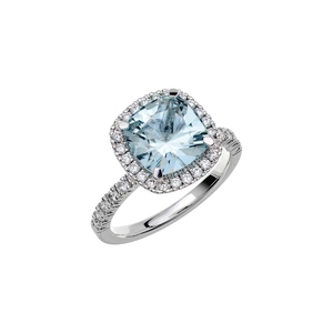 Fairytale 12 Aquamarine White Gold - Wedding & engagement rings - Schalins - Scandinavian design - Nordic Spectra