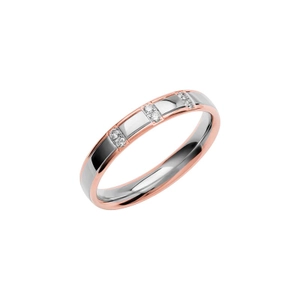 SR4001 Rose Gold/White Gold - Wedding & engagement rings - Schalins - Scandinavian design - Nordic Spectra