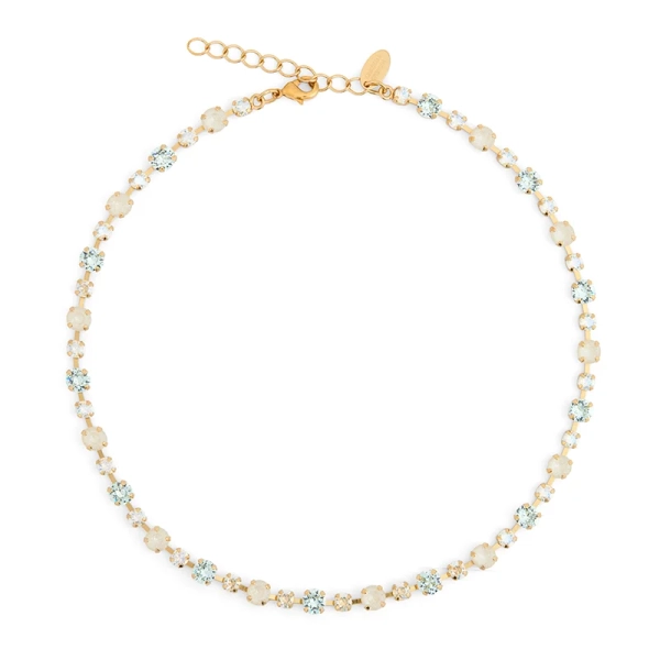 Calanthe Necklace Gold Azore Combo med Swarovski-kristaller