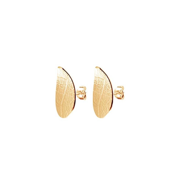 Leaf Drop Studs Fixed Gold - Drakenberg Sjölin Örhängen - Snabb frakt & paketinslagning - Nordicspectra.se
