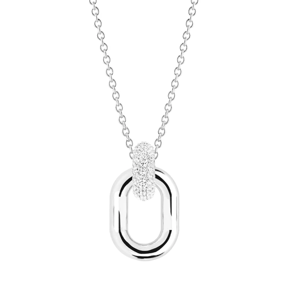 Capri Due Pendant från Sif Jakobs i silver med gnistrande cubic zirconia-stenar