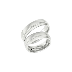 Reflection 07 Silver - Vigsel- & förlovningsringar - Schalins - Fri storleksändring* - Nordic Spectra