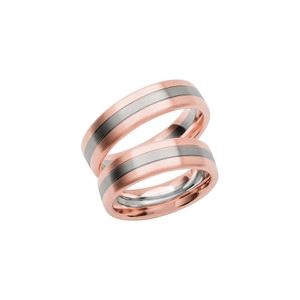 SR3020-6 Rose Gold/White Gold - Wedding & engagement rings - Schalins - Scandinavian design - Nordic Spectra