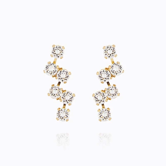 Fiona Earrings Gold Crystal - Caroline Svedbom - Nopea toimitus ja lahjapakkaus - Nordic Spectra