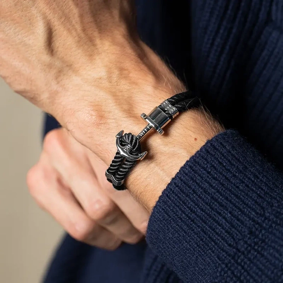 Phrep Armband Svart/Silver - Paul Hewitt - Omgående leverans & paketinslagning - Nordic Spectra