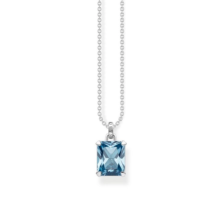 Thomas Sabo - Halsband Bl&aring; Sten