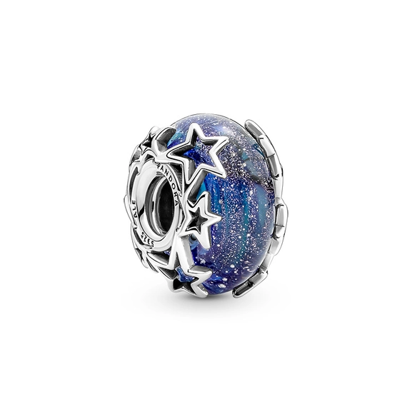 Galaxy Blue & Star Murano Berlock - PANDORA - Snabb frakt & paketinslagning - Nordicspectra.se