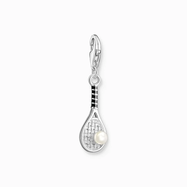 Charm-Anhänger Tennisschläger mit weißer Perle Silber - Thomas Sabo - Nordic Spectra