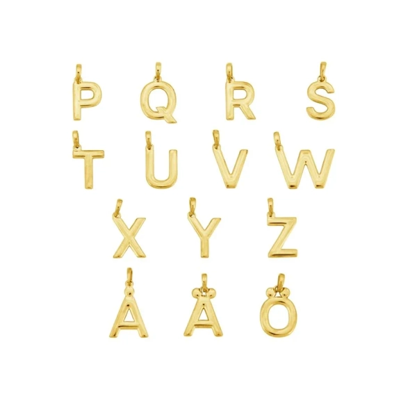 Initial A-Ö Charm Gold - Edblad - Snabb leverans - Gratis paketinslagning