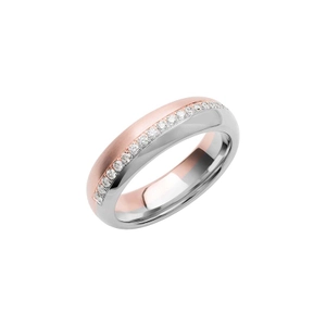SR4022 Rose Gold/White Gold - Wedding & engagement rings - Schalins - Scandinavian design - Nordic Spectra