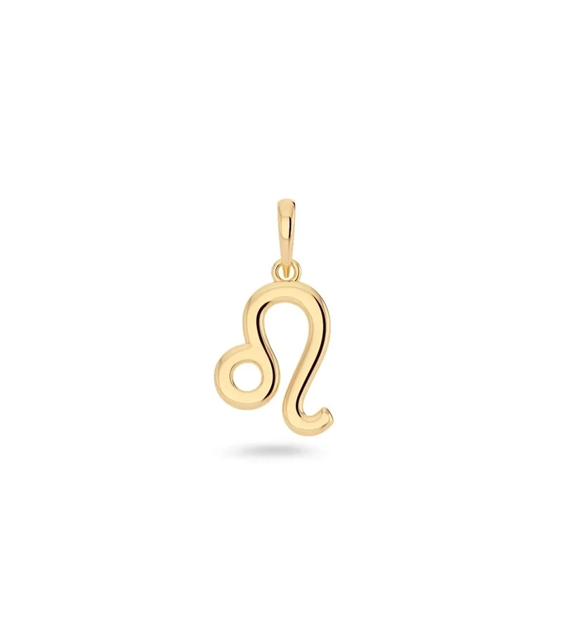 Zodiac Sign Leo Gold - Edblad - Snabb leverans - Gratis paketinslagning