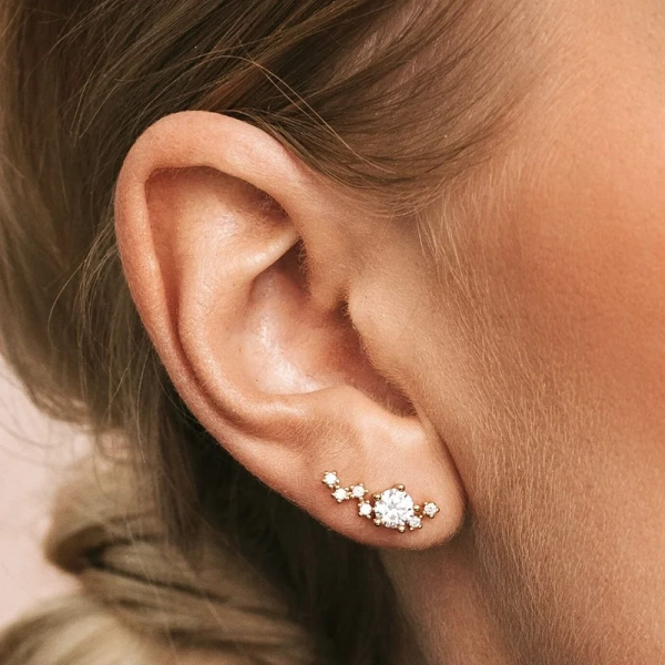 två par: Midnight 15 mm och Sparkles 20 mm från Sparv.