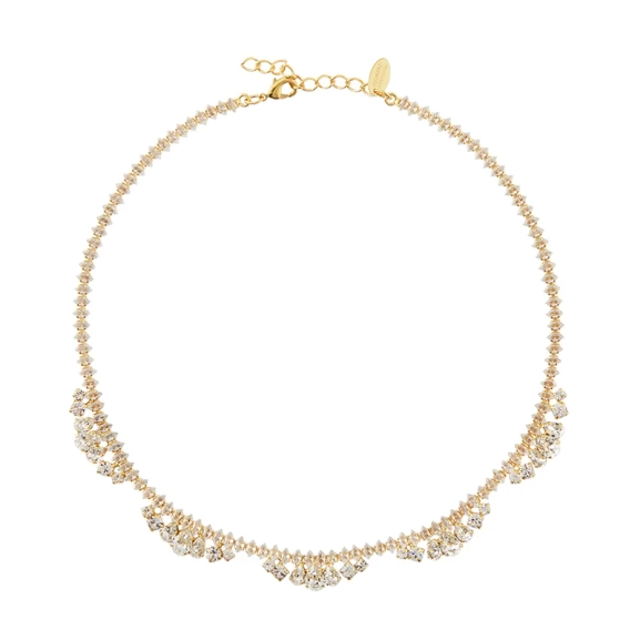 I Choose You Necklace Gold Crystal - Caroline Svedbom - Nopea toimitus ja lahjapakkaus