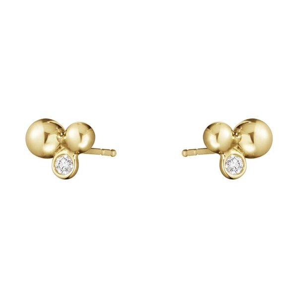 Moonlight Grapes Ohrringe Drei Trauben Gold von Georg Jensen, Schneller Versand - Nordicspectra.de