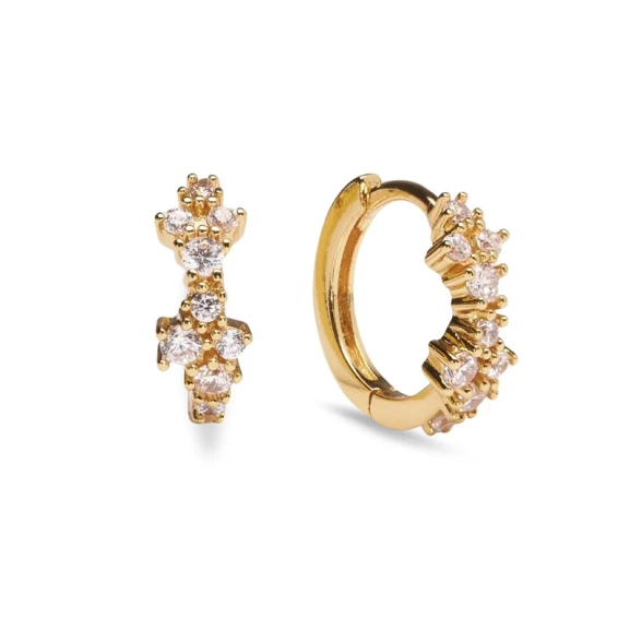 Petite Twilight Örhängen Guld - Sparv - Populära smycken för alla tillfällen