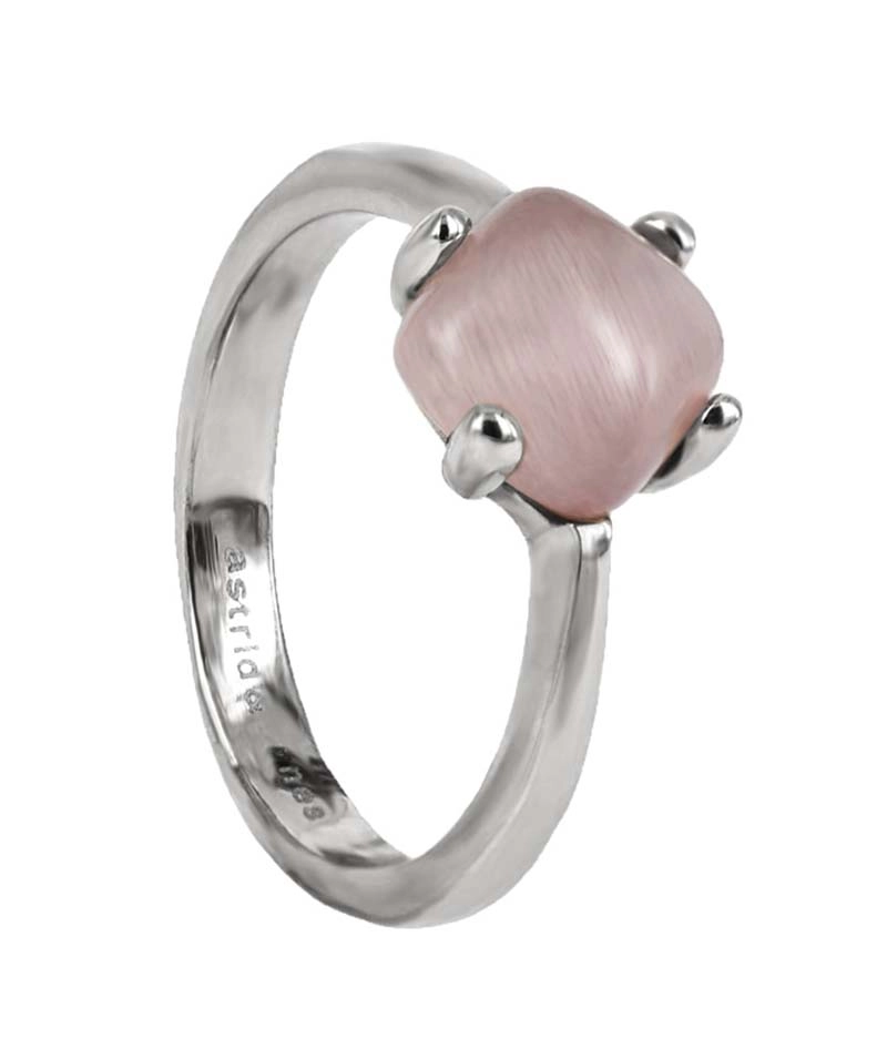 VICTORIA Ring Rosa/Stål - Astrid & Agnes - Snabb frakt & paketinslagning - Nordicspectra.se