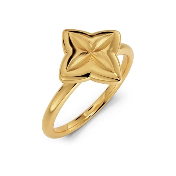 Guldfärgad ring från Edblad