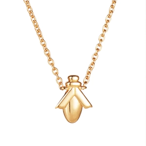 Oh Babee-Halskette aus 18 Karat vergoldetem Silber