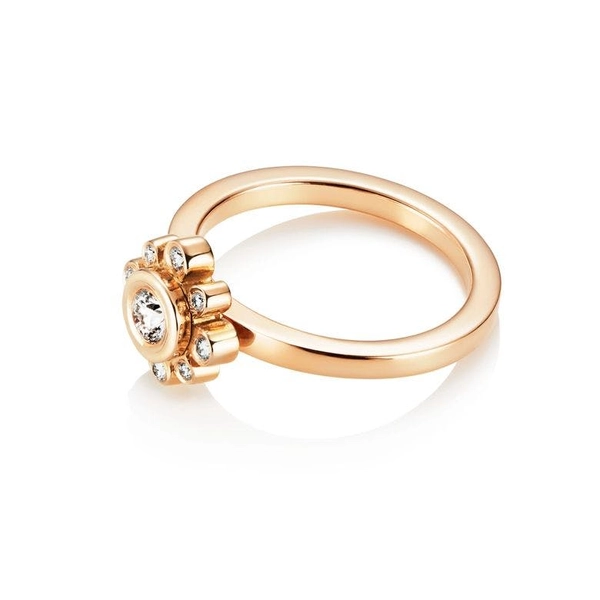 Sweet Hearts Crown Ring 0.19 ct Gold - Efva Attling ringar - Snabb frakt & paketinslagning - Nordicspectra.se