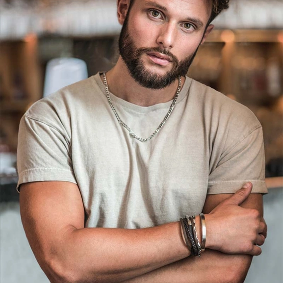 ICON Läder Armband Brun - AROCK - Snabb frakt & paketinslagning - Nordicspectra.se