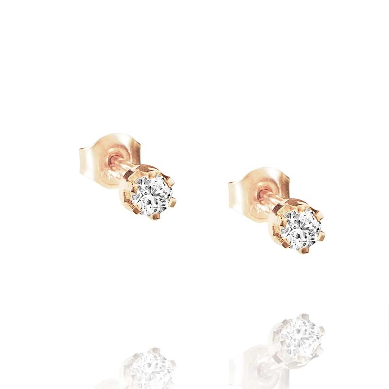 Efva Attling - Crown & Stars Ear 0.38ct Gold