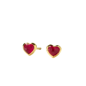 La La Love Stud Earrings Gold - Pink Quartz - Syster P - Snabb leverans & Gratis paketinslagning - Nordic Spectra